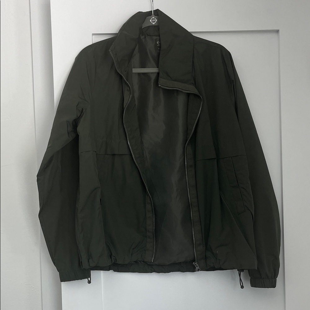 Athletic Works Women’s Olive Windbreaker
